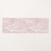 Tapis De Yoga Branches d'arbre rose et crème (Devant (Horizontal))