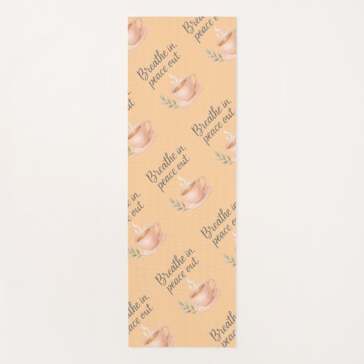 Tapis De Yoga Breathe In, Peace Out Yoga Mat (Devant)