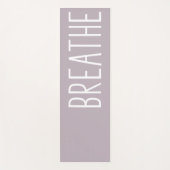 Tapis De Yoga Breathe Simple Motivational Quote Boho Lilac (Devant)
