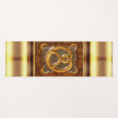 Tapis de yoga bretzel or (Devant (Horizontal))