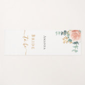 Tapis De Yoga Bride rose or floral eucalyptus bachelorette (Devant (Horizontal))