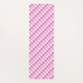 Tapis De Yoga Bright Candy Motif rose et blanc (Dos)