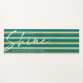 Tapis De Yoga Brillant Comme tout l'univers est vos rayures (Devant (Horizontal))