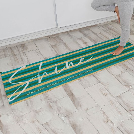 Tapis De Yoga Brillant Comme tout l'univers est vos rayures