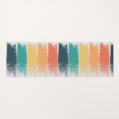 Tapis De Yoga Brosse avec traits de couleur rétro (Dos (Horizontal))