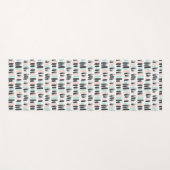 Tapis De Yoga Brosses et motif de courses d'encre (Devant (Horizontal))