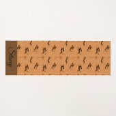 Tapis De Yoga Brown et Tan Dachshund Yoga Mat (Devant (Horizontal))