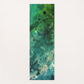 Tapis De Yoga Bruit Vert Abstrait (Devant)