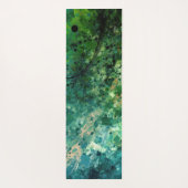Tapis De Yoga Bruit Vert Abstrait (Dos)