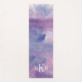 Tapis De Yoga Brume pourpre II du monogramme | (Devant)