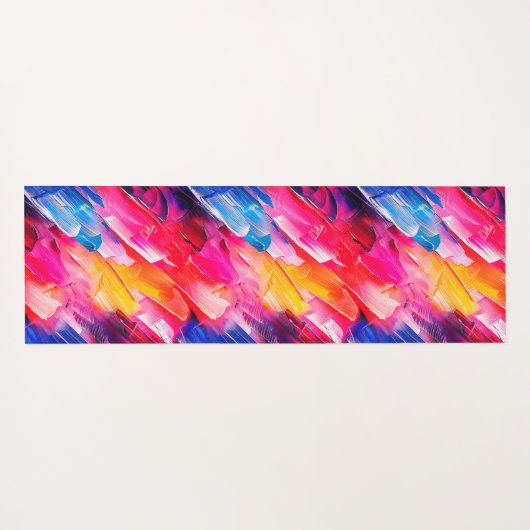 Tapis De Yoga brush strokes 2 pattern (Dos (Horizontal))