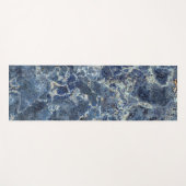 Tapis De Yoga Bue Gris Marbre Noir & Veines Beige (Devant (Horizontal))