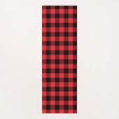 Tapis De Yoga Buffalo Plaid Red Black Check (Devant)
