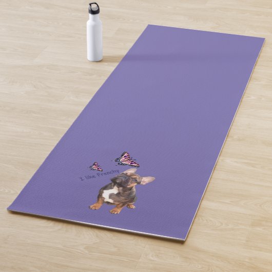 Tapis De Yoga Bulldog français (En situation)