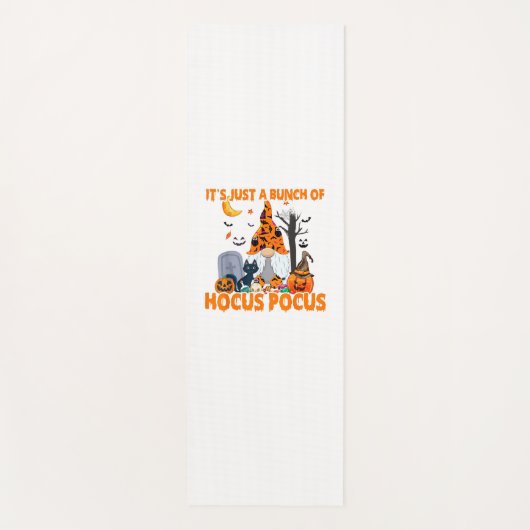 Tapis De Yoga Bunch de Hocus Pocus Citrouille Gnome Bats effraya (Devant)