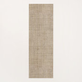 Tapis De Yoga Burlap Tan unique texturé (Dos)