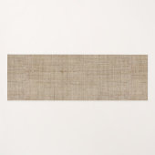 Tapis De Yoga Burlap Tan unique texturé (Devant (Horizontal))