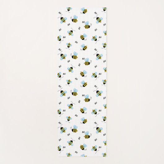 Tapis De Yoga Buzzing Bumblebees joyeux  (Devant)