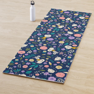 Tapis De Yoga cacahuètes en Motif de fleurs