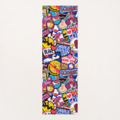 Tapis De Yoga cacahuètes | Motif de patchs Mixtape (Devant)