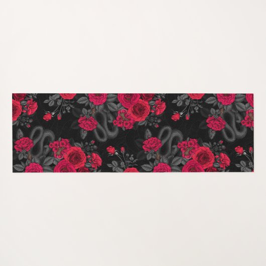 Tapis De Yoga Caché en rose (Dos (Horizontal))