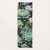 Tapis De Yoga Cactus en fleurs et succulents (Dos)