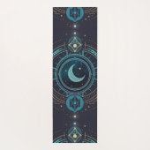 Tapis De Yoga Cadeau customisé Croissant Lune Et Étoiles Céleste (Dos)