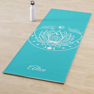 Tapis De Yoga Cadeau de méditation Yoga Mat personnalisé Turquoi