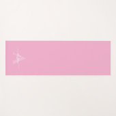 Tapis De Yoga Calligraphie de monogramme féminin script (Devant (Horizontal))
