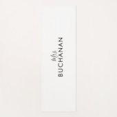 Tapis De Yoga Calligraphie noir et blanc Douche nuptiale (Devant)