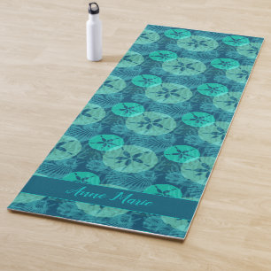 Tapis De Yoga Calme Coques de mer Turquoise Dollars de sable et