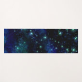 Tapis De Yoga Calme Galaxie Bleue (Devant (Horizontal))