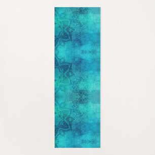 Tapis De Yoga Calme Mandala Bleu