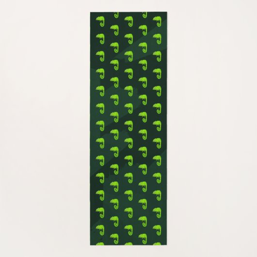 Tapis De Yoga Caméléon vert mignon (Dos)