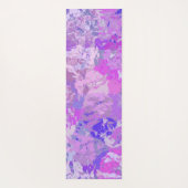 Tapis De Yoga Camo Abstrait tendance rose violet bleu (Dos)