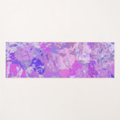 Tapis De Yoga Camo Abstrait tendance rose violet bleu (Devant (Horizontal))