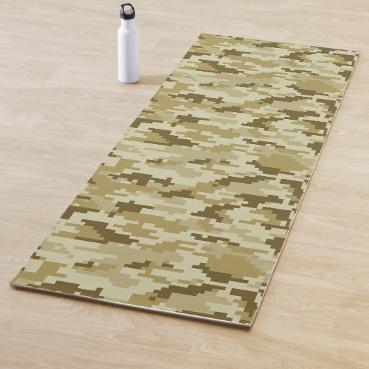 Tapis De Yoga Camouflage 8 bits pour désert numérique / Camo (En situation)