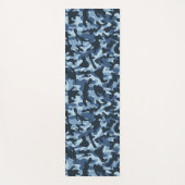 Tapis De Yoga Camouflage bleu (Devant)