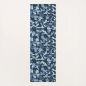 Tapis De Yoga Camouflage bleu (Dos)