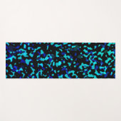 Tapis De Yoga Camouflage branché de Blue Seagreen (Devant (Horizontal))