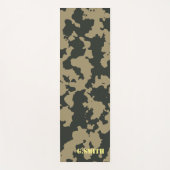 Tapis De Yoga Camouflage Brown vert. Camo ton (Devant)