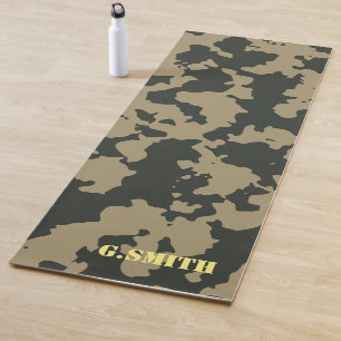 Tapis De Yoga Camouflage Brown vert. Camo ton