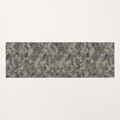 Tapis De Yoga Camouflage numérique armée pixel photo imprimé (Dos (Horizontal))