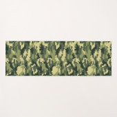 Tapis De Yoga Camouflage numérique en bois à 8 bits / Camo (Devant (Horizontal))