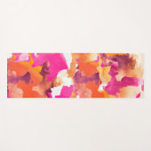 Tapis De Yoga Camouflage orange rose Yoga Mat (Devant (Horizontal))