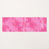 Tapis De Yoga Camouflage rose (Dos (Horizontal))