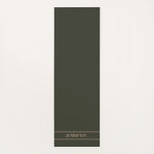 Tapis De Yoga Camouflage vert de l'Armée naturelle (Dos)