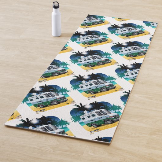Tapis De Yoga Camper de dessin (En situation)
