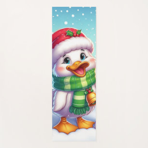 Tapis De Yoga Canard de Noël coloré mignon