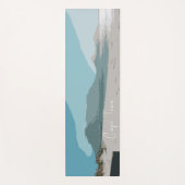 Tapis De Yoga Cape Town Table Mountain Ocean Sketch (Devant)